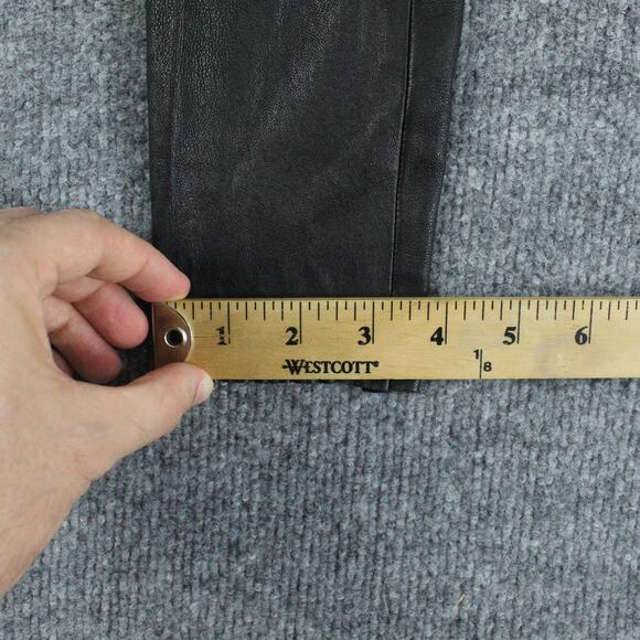 Mackage Pants Womens 4 S Genuine Lamb Leather Skinny Black Moto Biker Riding - Picture 10 of 13